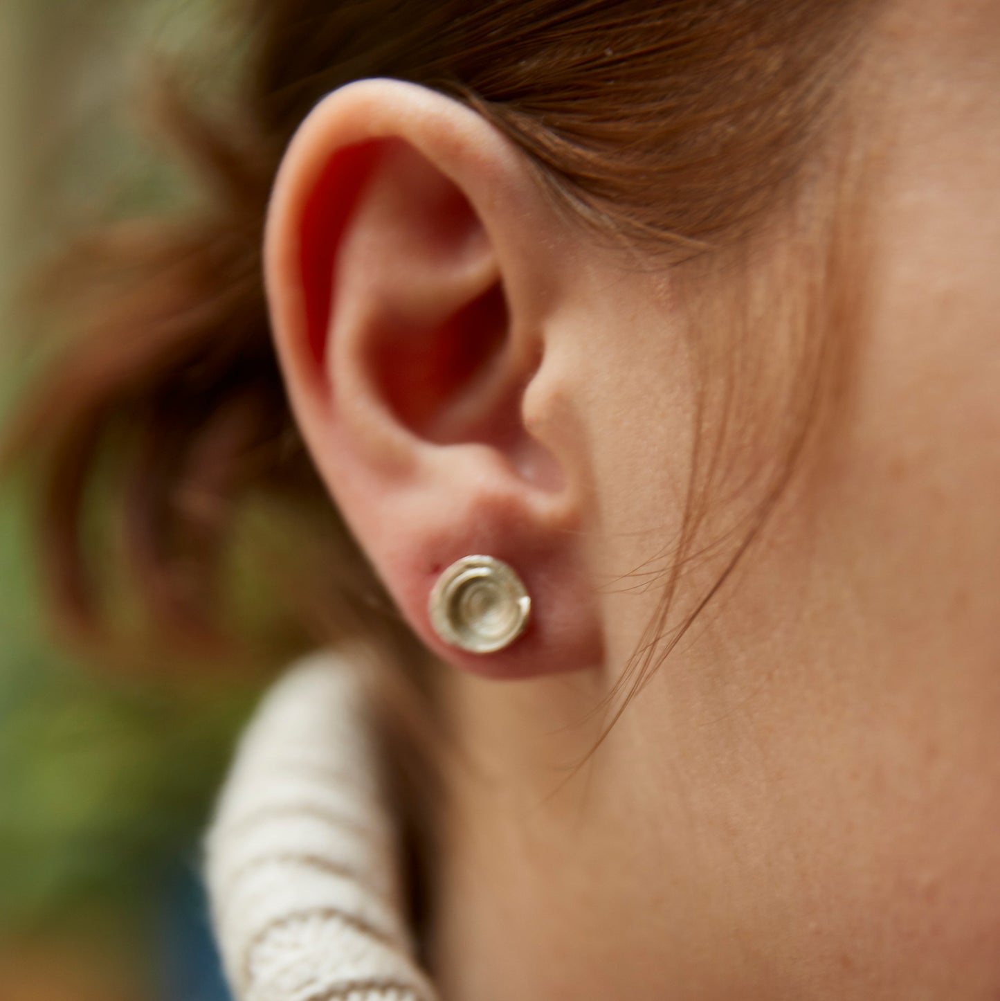 earrings snail fragment