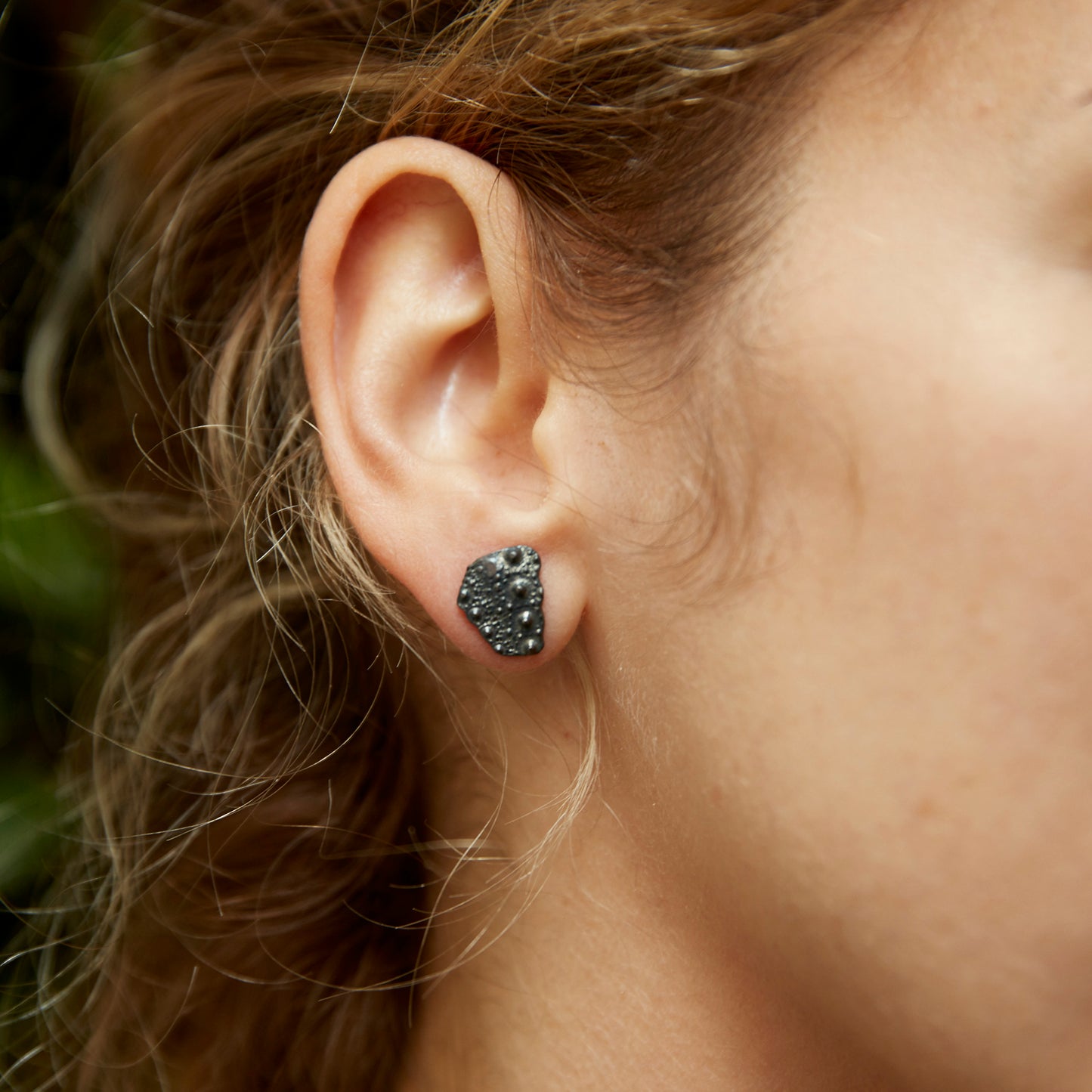 earrings sea urchin fragments