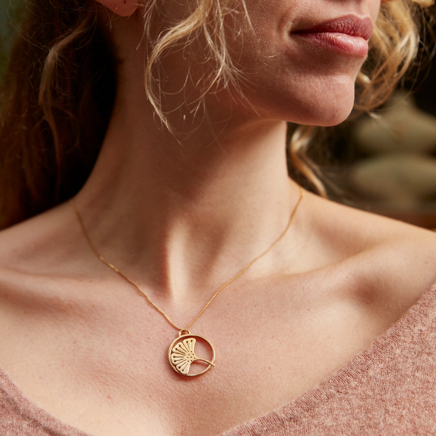 necklace ginkgo biloba