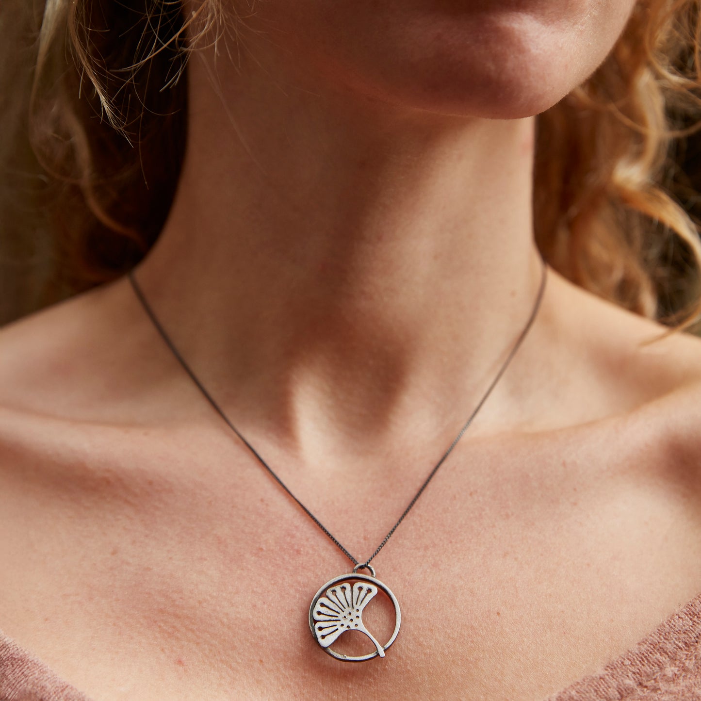 necklace ginkgo biloba