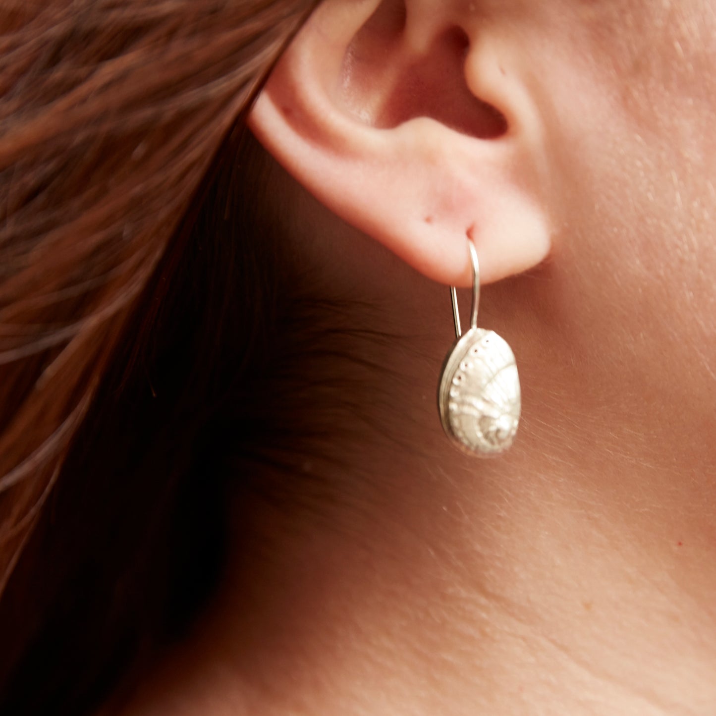 earrings macro haliotis