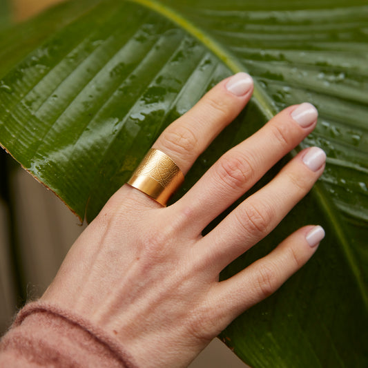 ring micro leaf texture